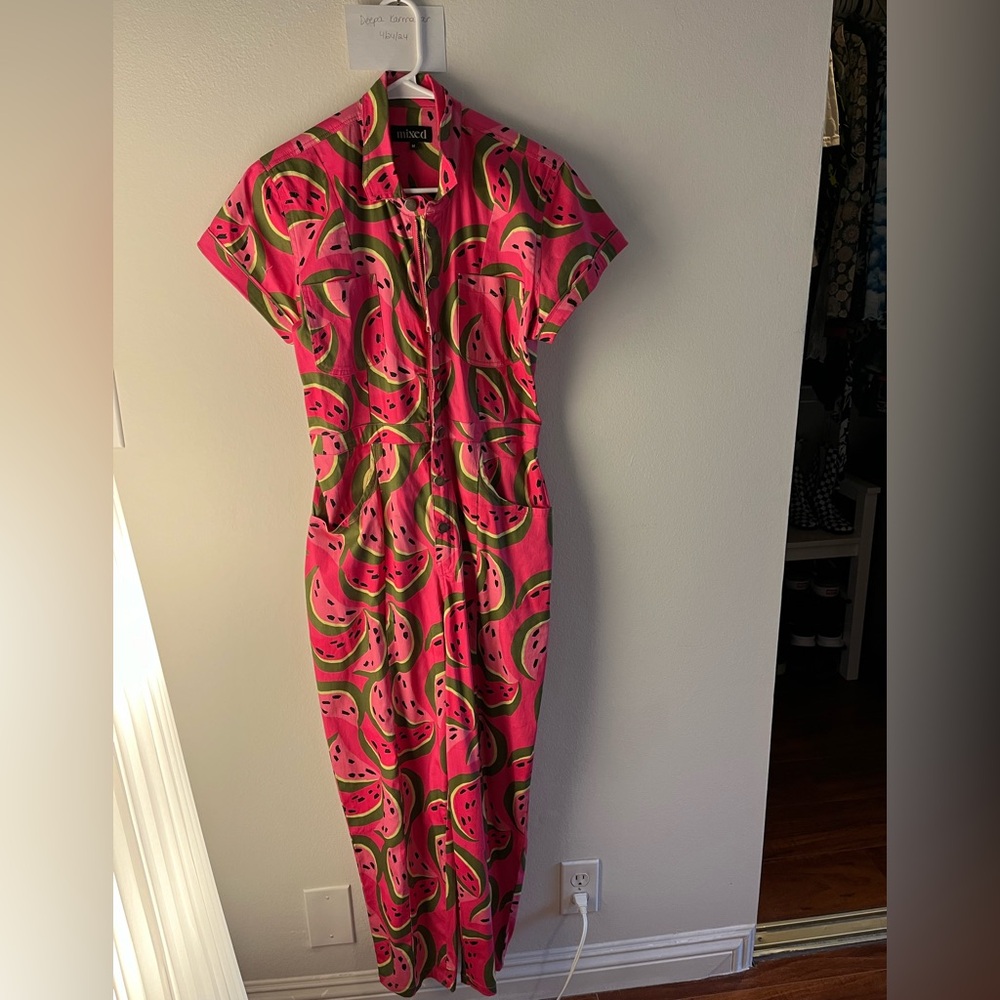 Medium Watermelon Jumpsuit from Mixed by Nasrin
